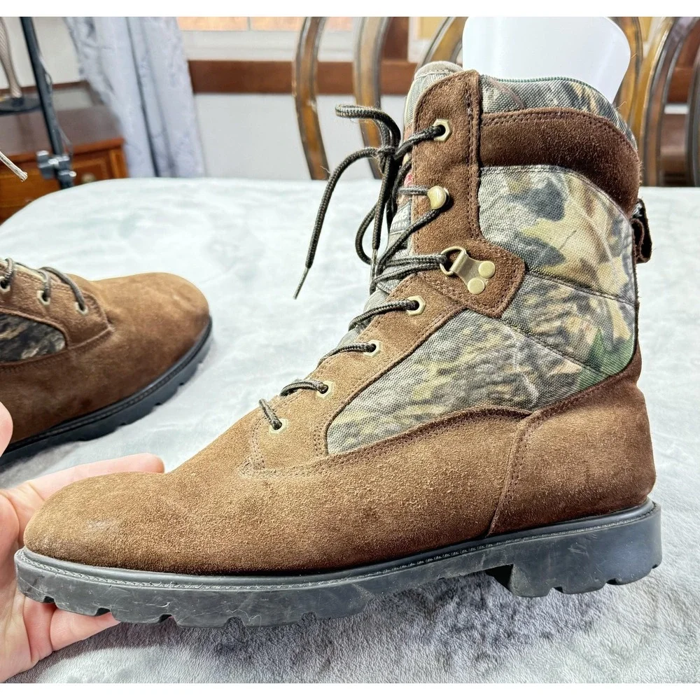 Brahma Boots Mens Size 13 Brown Camo Suede Thinsulate Hunting Snow Boots